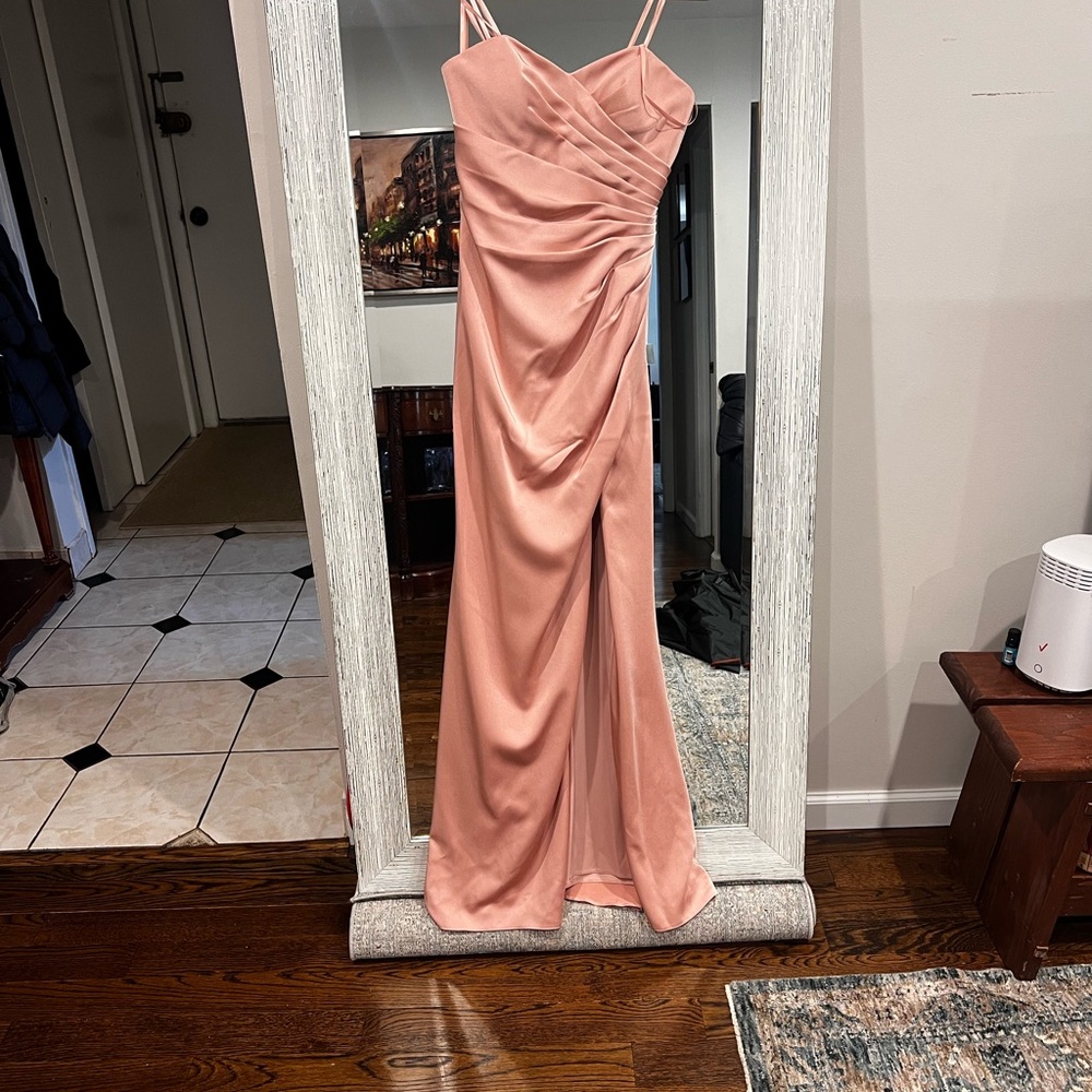 Elegant Pink Evening Gown